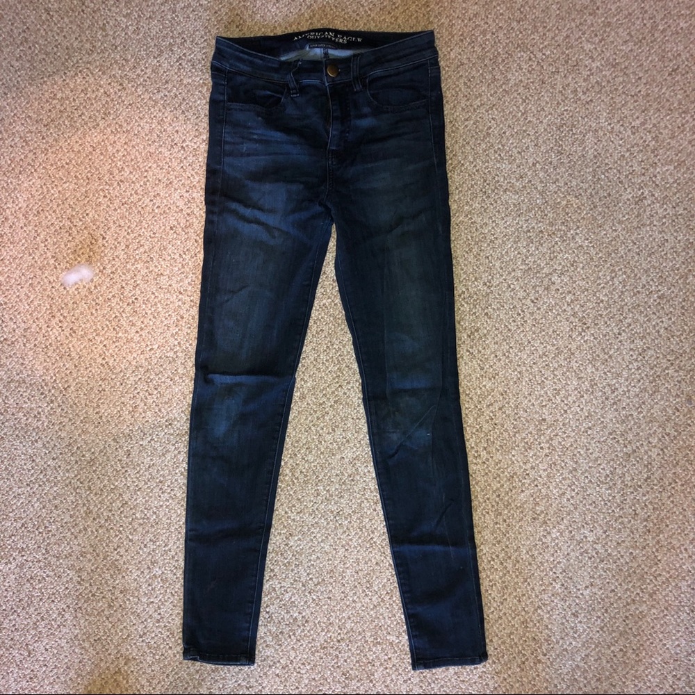 american eagle super super stretch jeggings